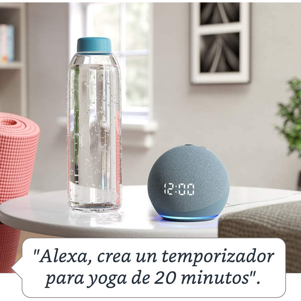 Echo Dot (4ta Generación) | Parlante inteligente con reloj y Alexa