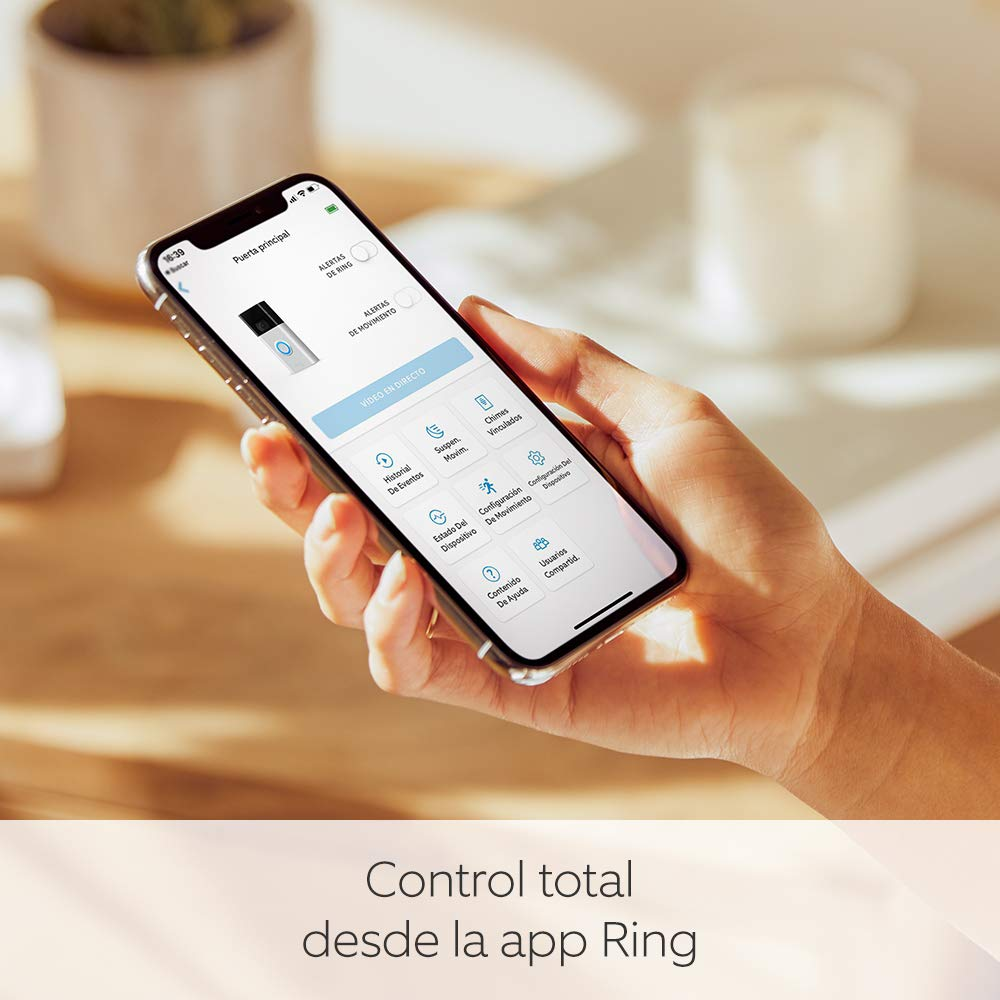 Ring Video Doorbell HD 1080p, detección de movimiento mejorada y fácil instalación