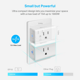 Kasa Smart Plug Mini 15A Enchufe Inteligente WiFi Alexa, Google Home & IFTTT 4-Pack