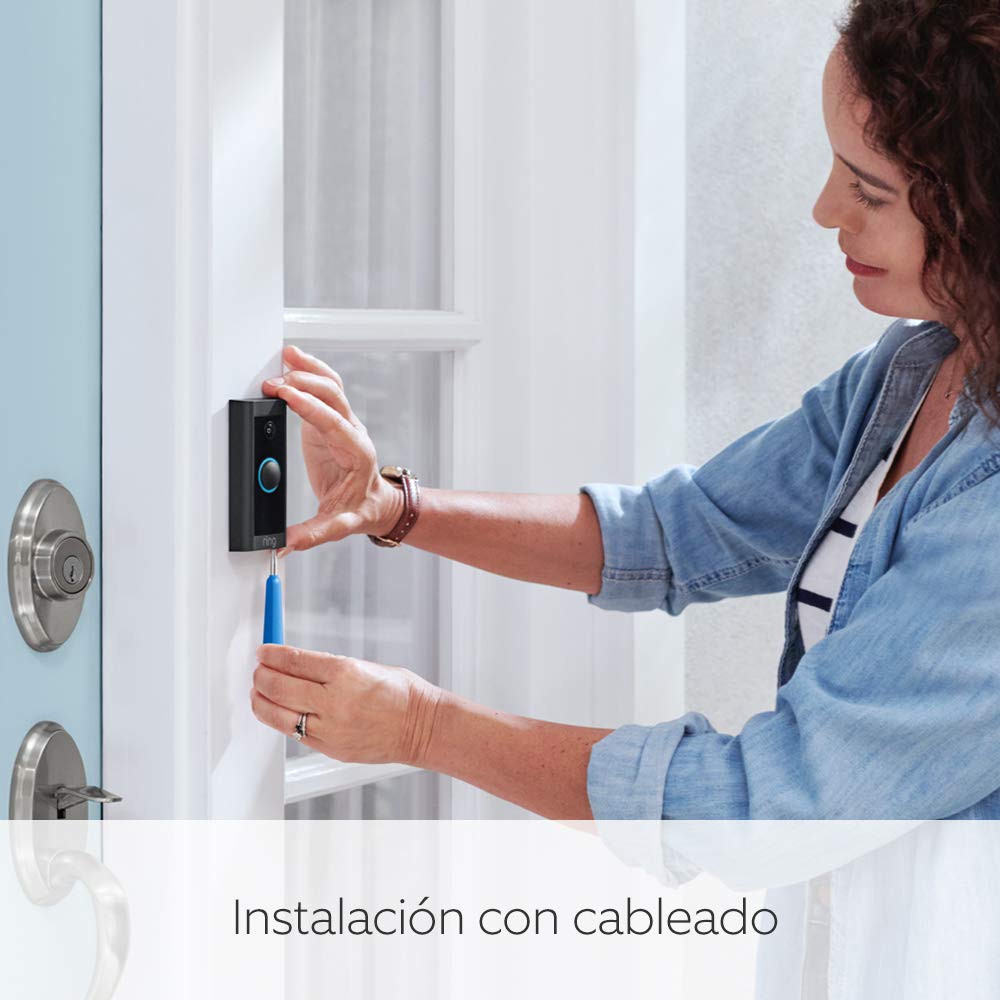 Ring Video Doorbell Wired de Amazon: vídeo HD, detección de movimiento avanzada e instalación mediante cableado