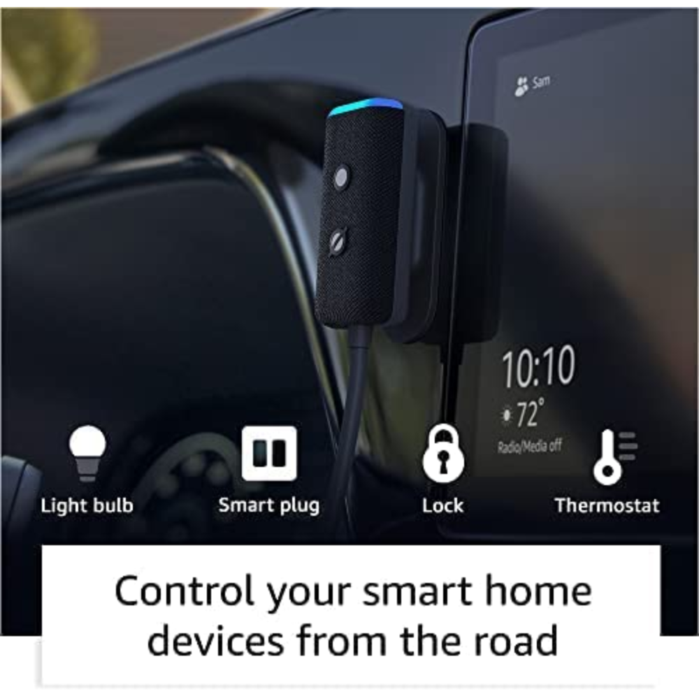 Nuevo Echo Auto (2da generación, modelo de 2022) | Lleva a Alexa en tu vehículo