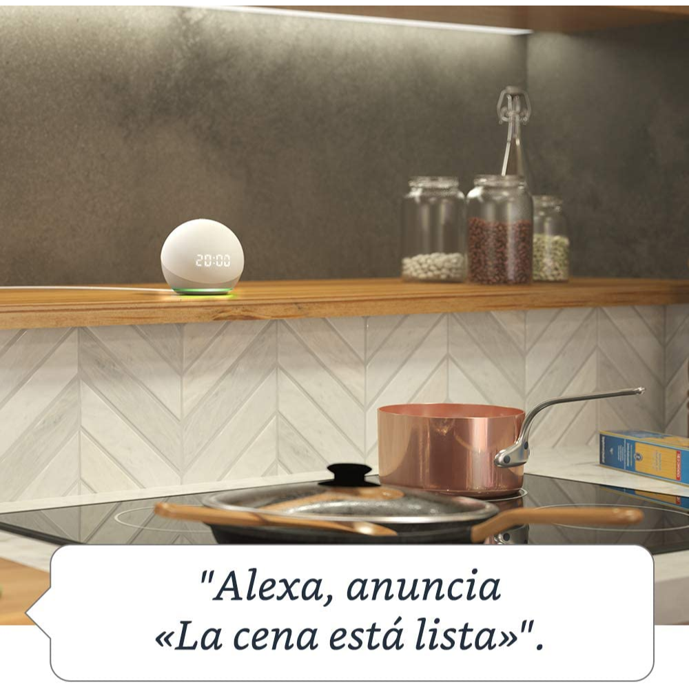 Echo Dot (4ta Generación) | Parlante inteligente con reloj y Alexa