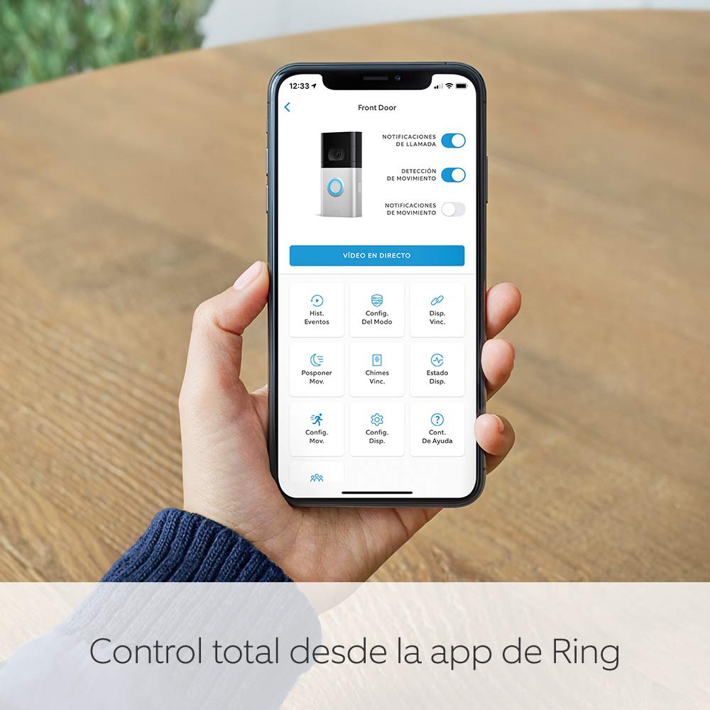 Ring Video Doorbell 4 - mejorado con 4 segundos de vista previa de colores más instalación fácil, y wifi reforzado