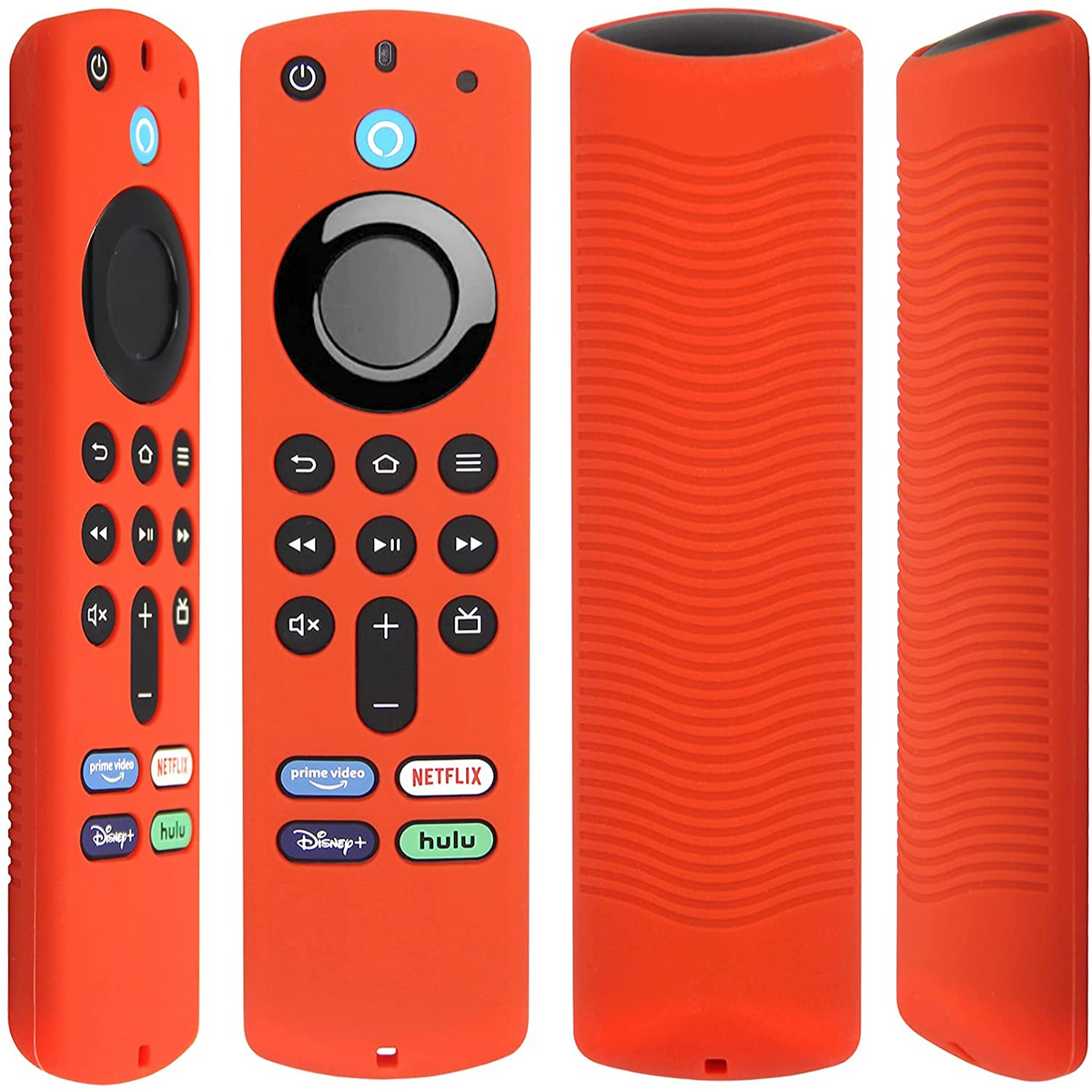 Funda Silicona Para Mando Fire TV Stick 4K / Alexa Voice Remote (3ª Gen) - 2 Uds, Verde Brillo Oscuro Y Turquesa, Antideslizante