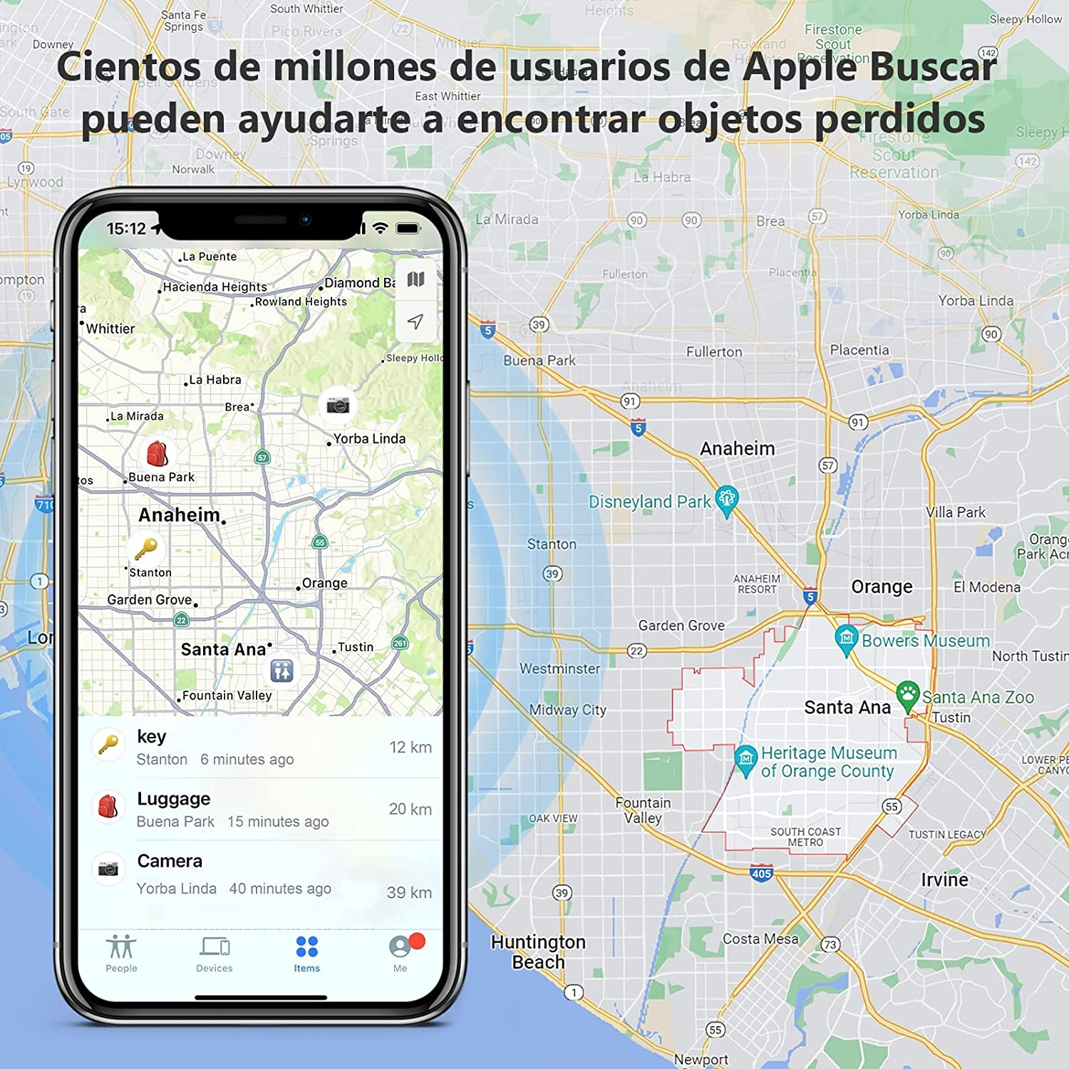 ATUVOS Tag Localizador con Apple Find My (solo iOS) Rastreador Impermeable Bluetooth Inteligente