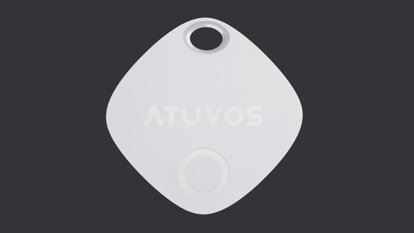 ATUVOS Tag Localizador con Apple Find My (solo iOS) Rastreador Impermeable Bluetooth Inteligente