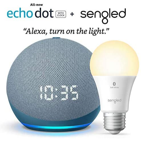 Echo Dot (4ta Generación) | Parlante inteligente con reloj y Alexa