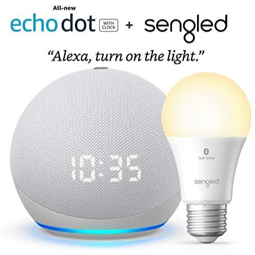 Echo Dot (4ta Generación) | Parlante inteligente con reloj y Alexa