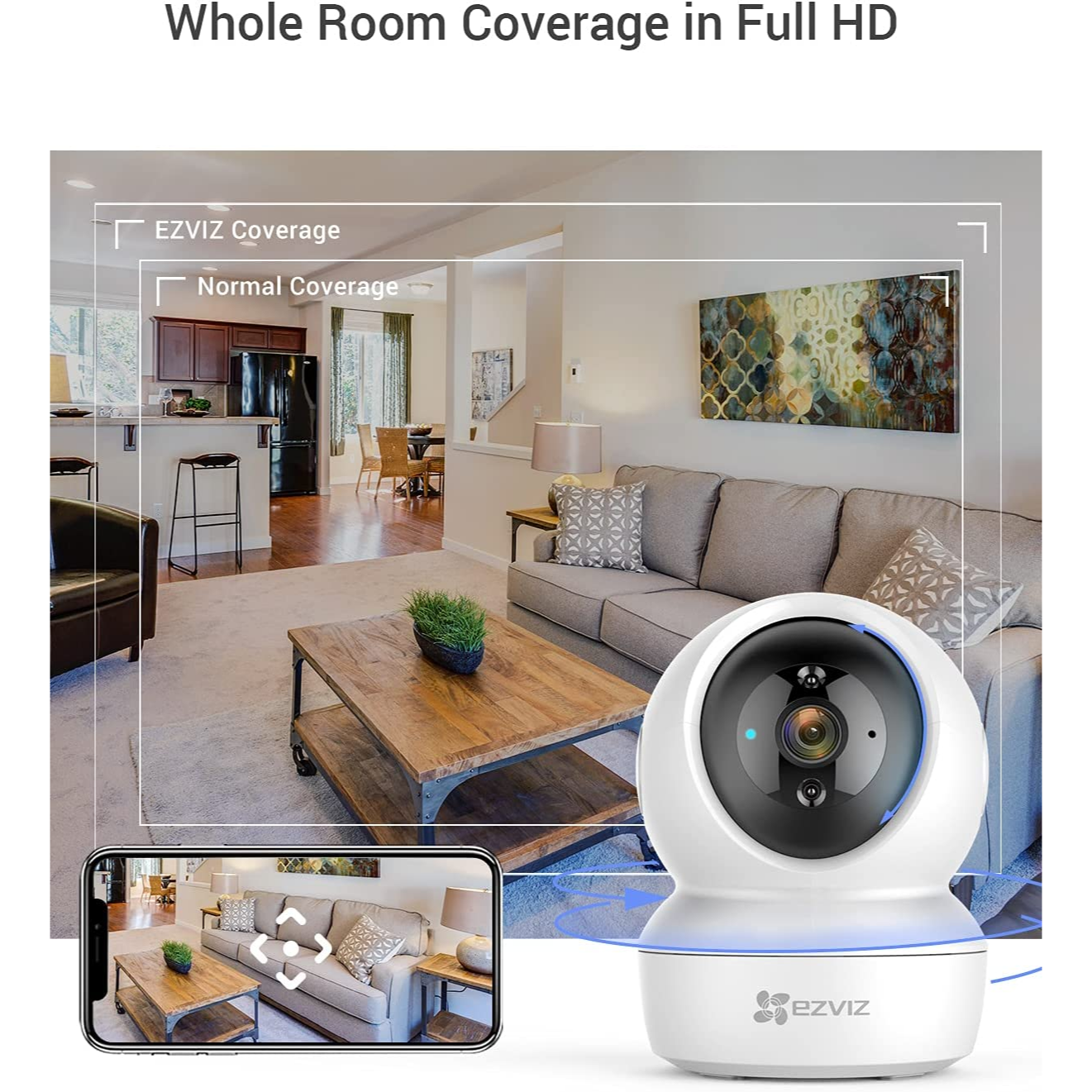EZVIZ C6N Full HD 1080p Cámara de casa inteligente | Para Interiores