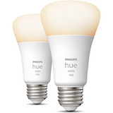 Philips Hue 2-Pack White A19 1100 Lúmenes Bluetooth & Zigbee (Hue Hub Opcional) Funciona con Alexa y Google