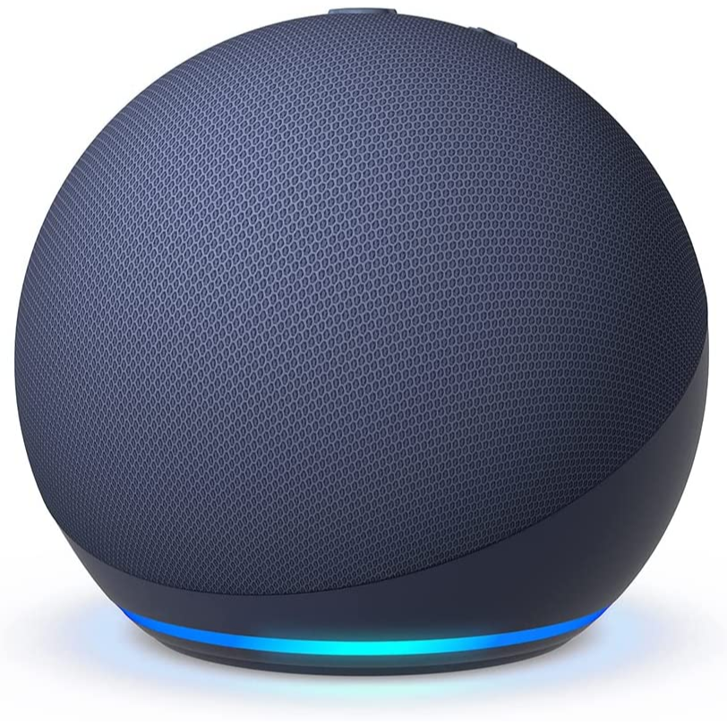 Echo Dot 4ta Generación con Reloj Altavoz Inteligente con Alexa  Azul, Blanco