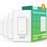 4 Pack Interruptor Inteligente Gosund Smart Switch Luz Wifi Funciona con Alexa y Google Assistant