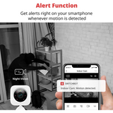 SwitchBot Indoor Cam Cámara de Seguridad con Visión Nocturna WiFi Funciona con Alexa