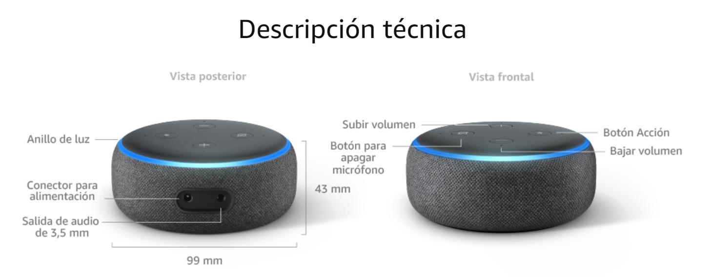 Echo Dot (3.ª generación) - Altavoz inteligente con Alexa - TecnoMarket
