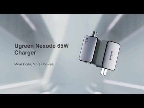 UGREEN 65W Cargador Nexode USB-C de 3 Puertos GaN