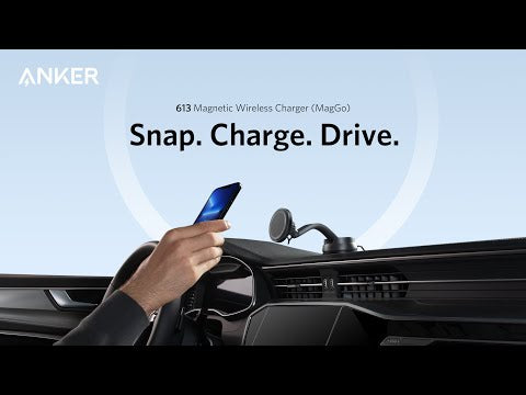 Anker 613 Cargador Magnético Inalámbrico MagGo con Soporte para iPhone 12/13 Series MagSafe para Carro