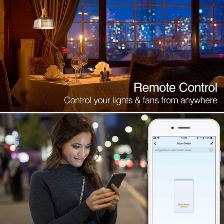 Interruptor Inteligente Gosund Smart Switch Luz Wifi Funciona con Alexa y Google Assistant Paquete de 2 - TecnoMarket