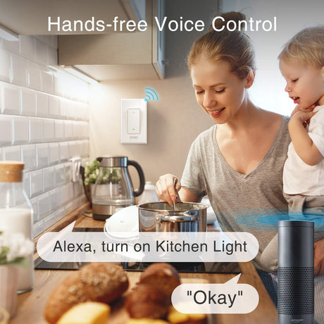 Interruptor Inteligente Gosund Smart Switch Luz Wifi Funciona con Alexa y Google Assistant Paquete de 2 - TecnoMarket