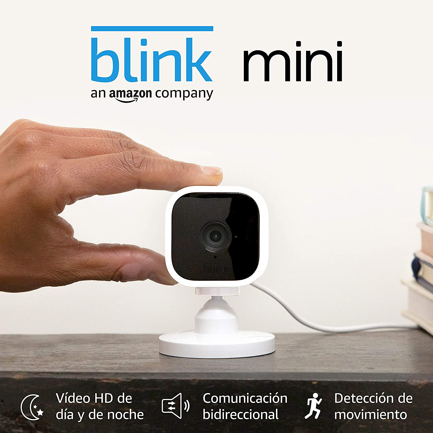 Nueva Blink Mini - Cámara de Seguridad Inteligente 1080 HD Funciona Con Alexa - TecnoMarket