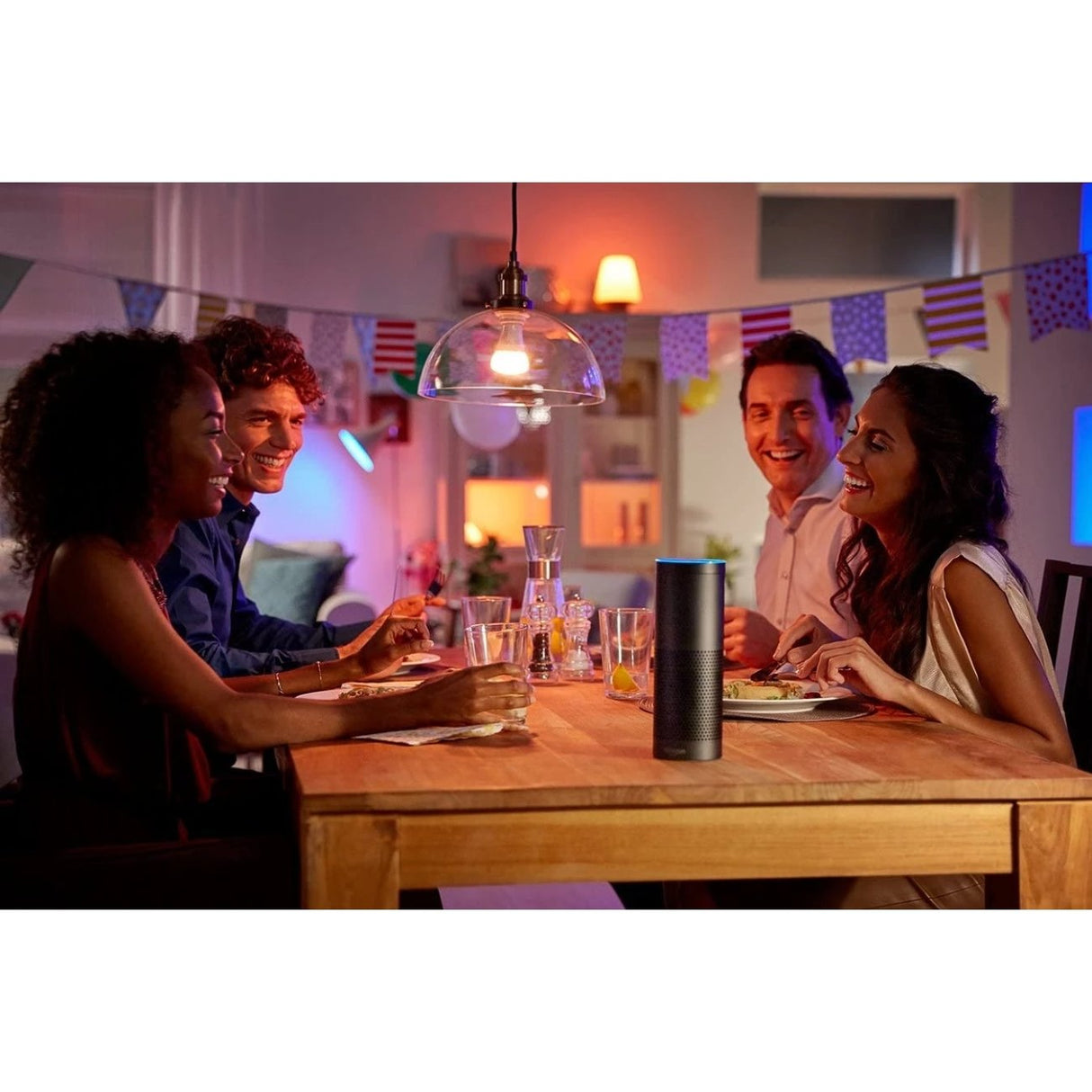 Philips Hue White Blanco Pack 2 Focos A19 LED Inteligente, Bluetooth & Zigbee Funciona con Alexa & Google Assistant - TecnoMarket