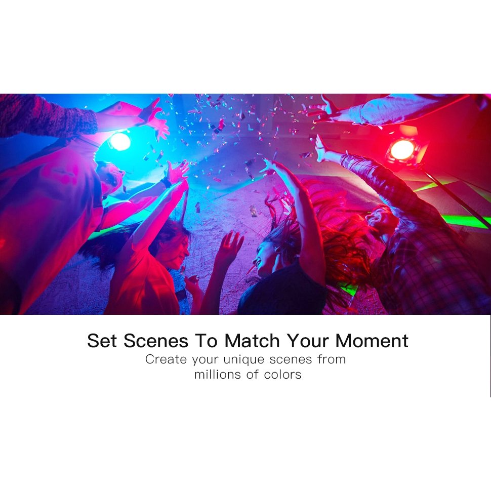 Treatlife Color RGB Paquete de 4 Focos LED Inteligentes WiFi No Requiere Hub Funciona con Alexa & Google Assistant - TecnoMarket